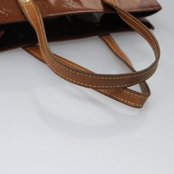 LOUIS VUITTON Monogram Vernis Reade MM Hand Bag Bronze M91143 - Picture 7 of 12